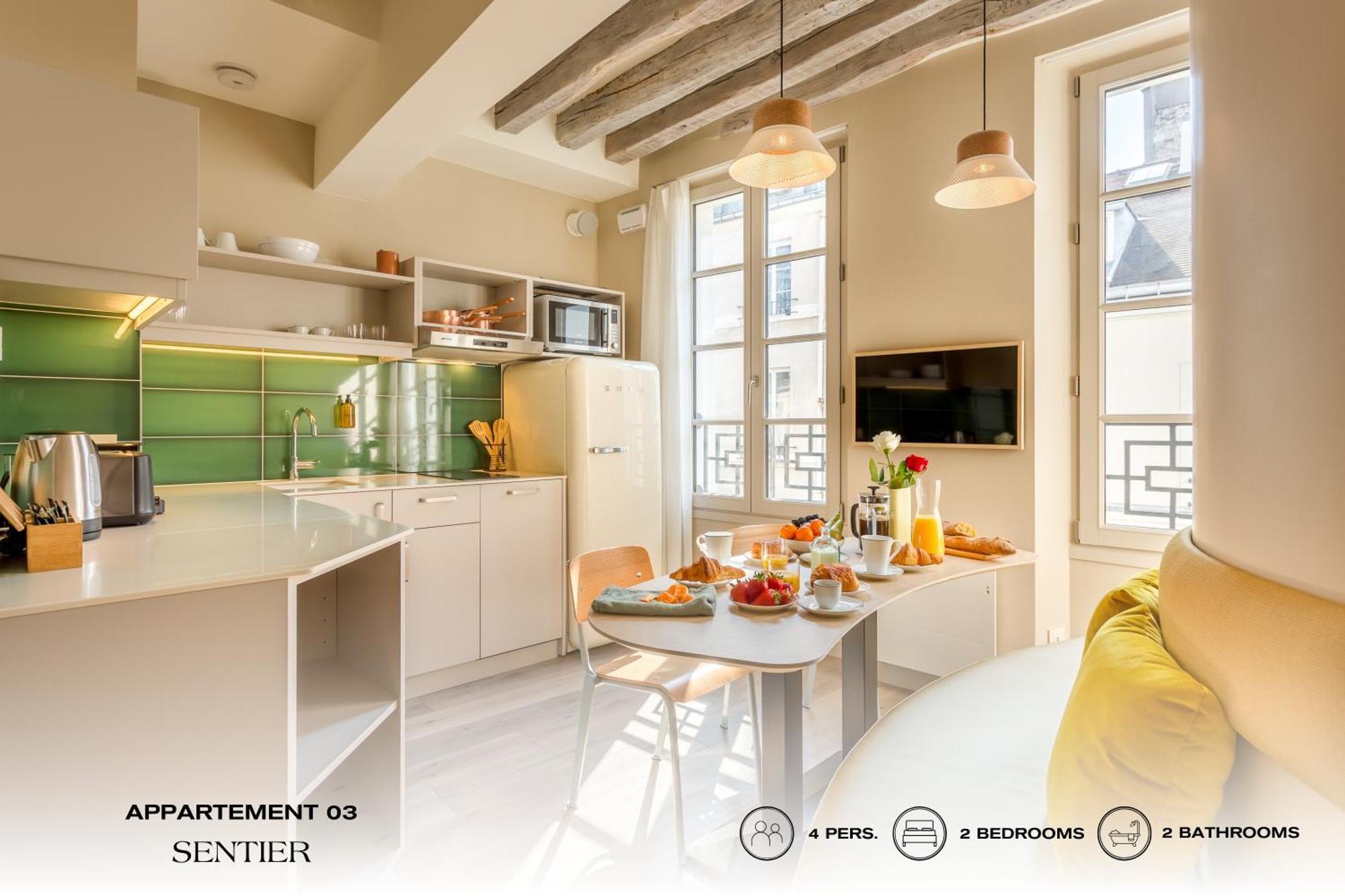 Beauquartier - Sentier Apartment Paris Luaran gambar