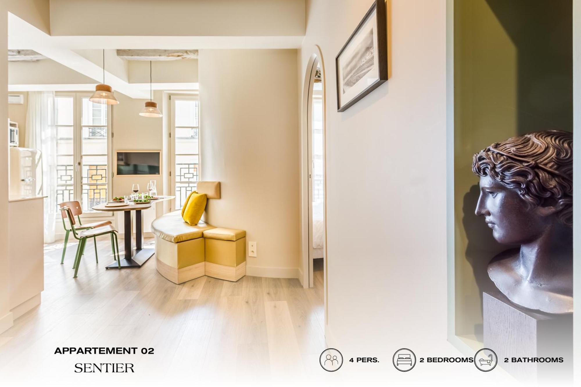 Beauquartier - Sentier Apartment Paris Luaran gambar