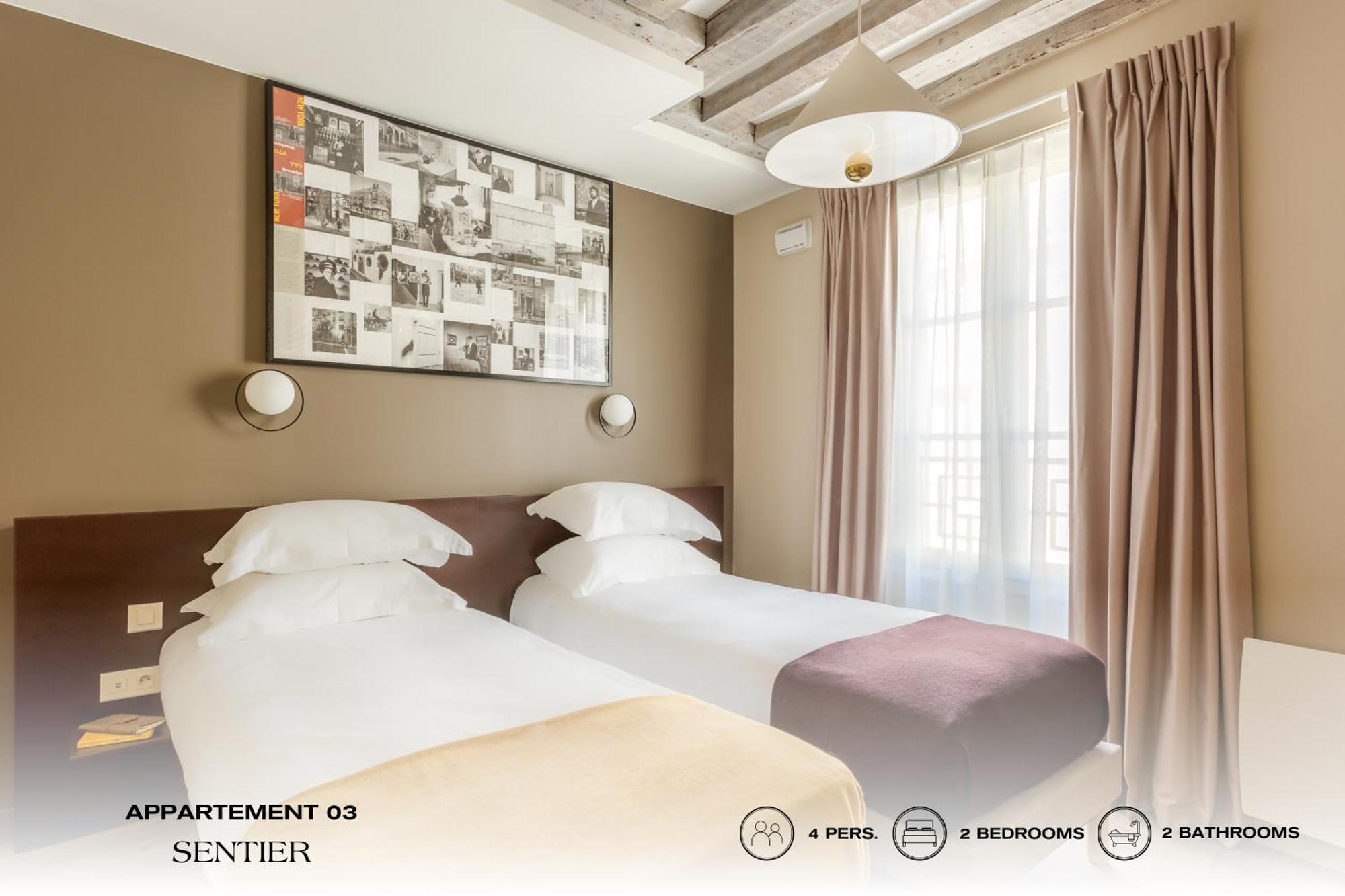 Beauquartier - Sentier Apartment Paris Luaran gambar