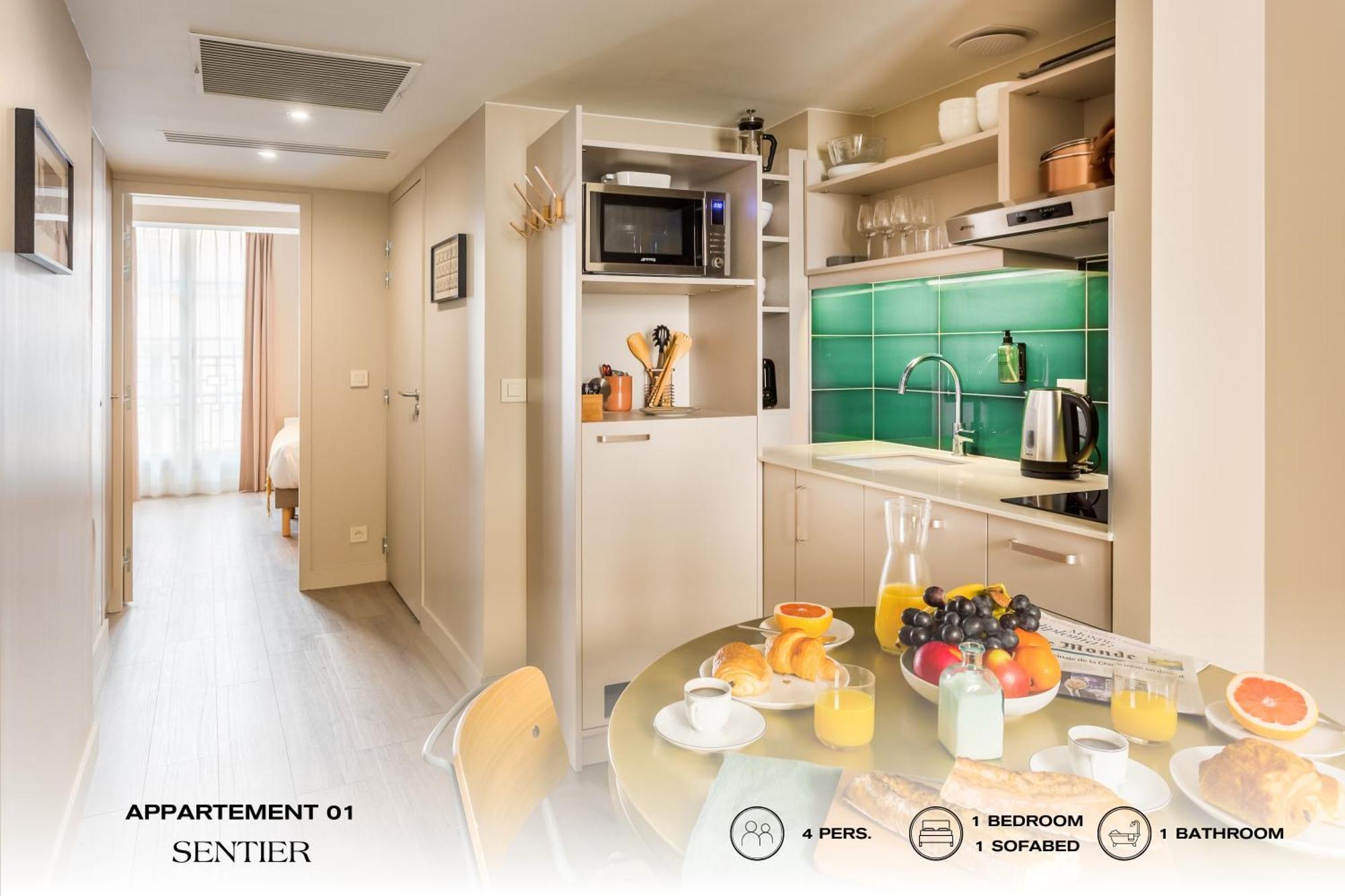 Beauquartier - Sentier Apartment Paris Luaran gambar